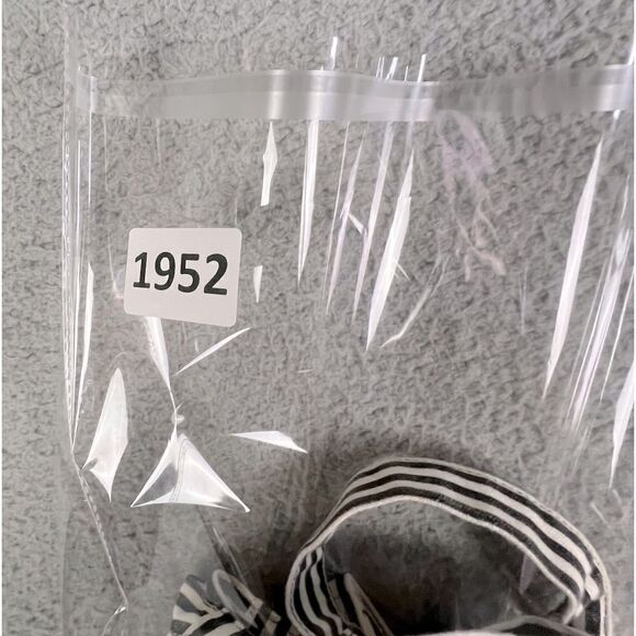 KATE SPADE TODAY IS SATURDAY TOTE BAG BLACK AND WHITE STRIPES - Picture 7 of 12